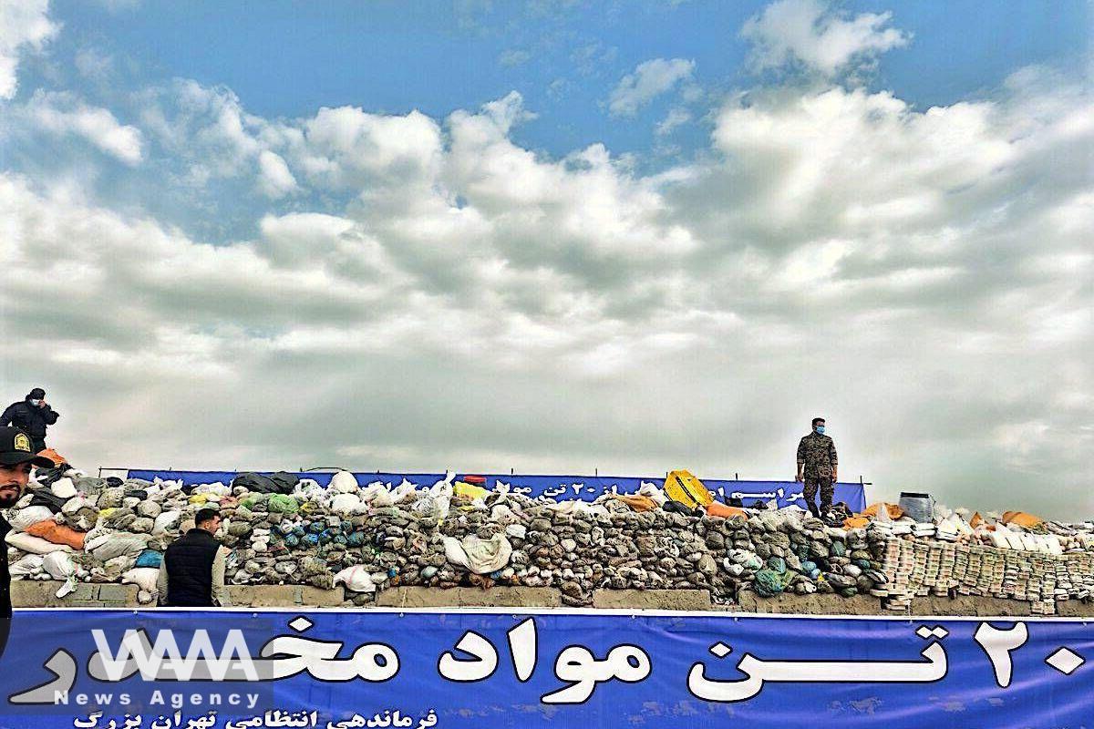 Iran Destroys Over 20 Tons of Narcotics in Tehran