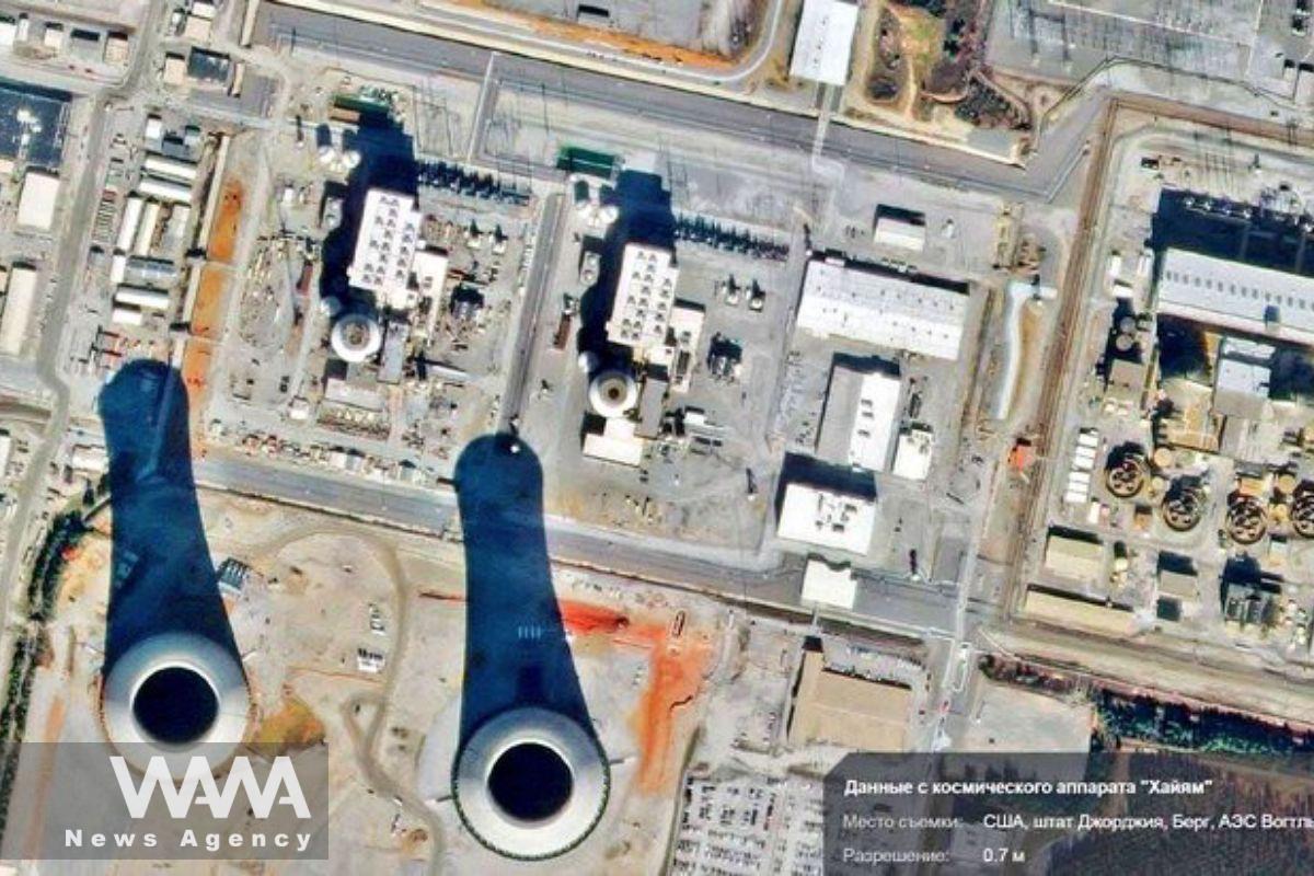 The photo showing the Vogtle Nuclear Power Plant in the state of Georgia, taken by Iran’s Khayyam satellite
