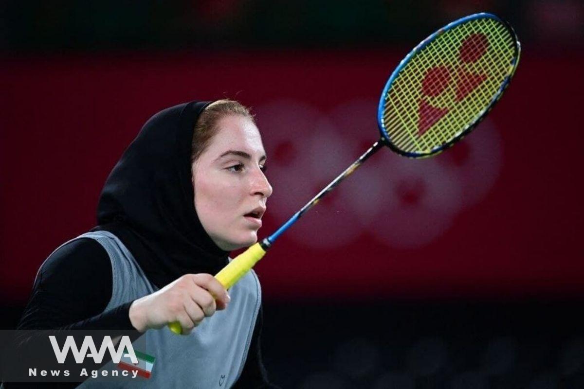 Iranian badminton player Sorayya Aghaei