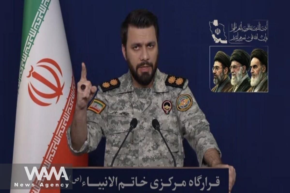 Ebrahim Zolfaqari, spokesman for the Khatam al-Anbiya Central Headquarters. Social media/ WANA News Agency