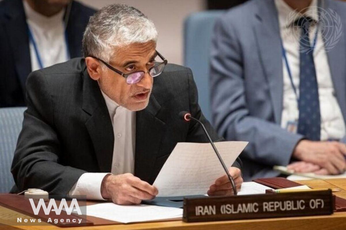 Iran’s permanent representative to the UN, Amir Saeid Iravani